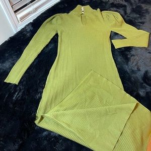 Long sleeve, thick winter work dress